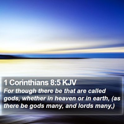 1 Corinthians 8:5 KJV Bible Verse Image