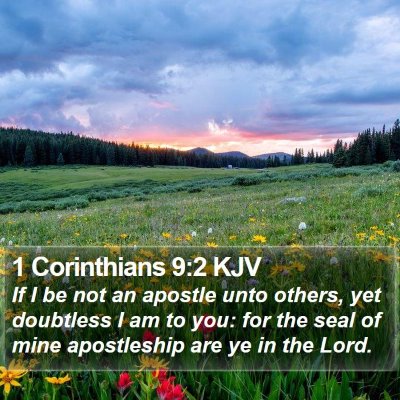 1 Corinthians 9:2 KJV Bible Verse Image