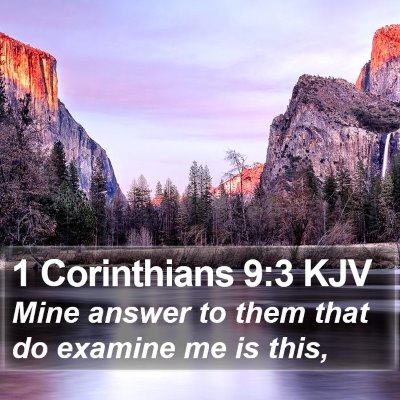 1 Corinthians 9:3 KJV Bible Verse Image