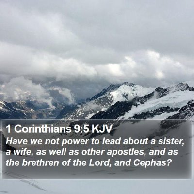1 Corinthians 9:5 KJV Bible Verse Image