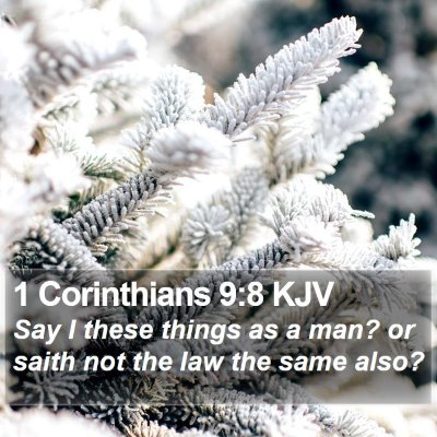 1 Corinthians 9:8 KJV Bible Verse Image