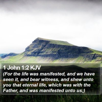 1 John 1:2 KJV Bible Verse Image