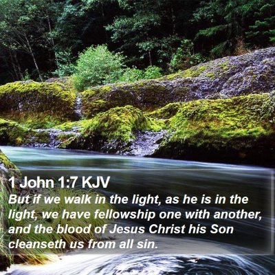 1 John 1:7 KJV Bible Verse Image