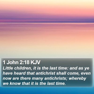 1 John 2:18 KJV Bible Verse Image