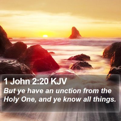 1 John 2:20 KJV Bible Verse Image