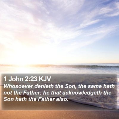 1 John 2:23 KJV Bible Verse Image