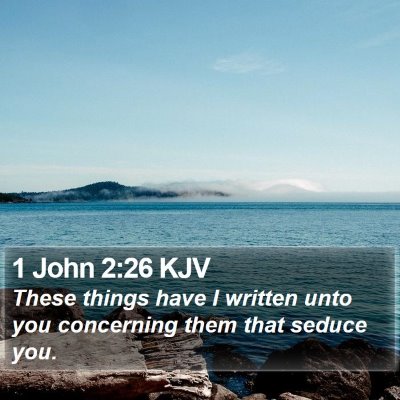 1 John 2:26 KJV Bible Verse Image