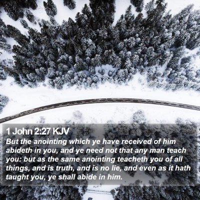 1 John 2:27 KJV Bible Verse Image