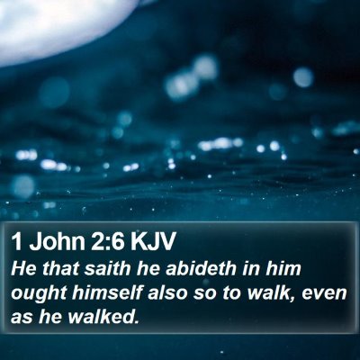 1 John 2:6 KJV Bible Verse Image