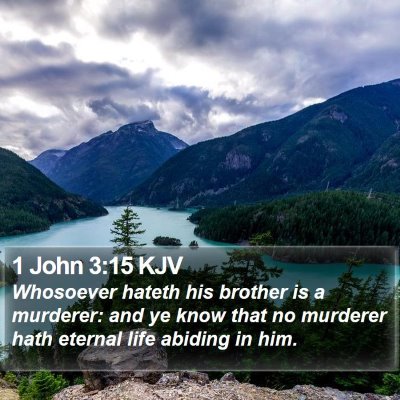 1 John 3:15 KJV Bible Verse Image