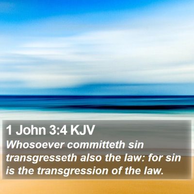 1 John 3:4 KJV Bible Verse Image