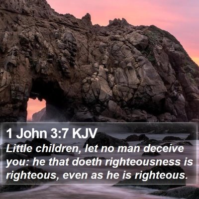 1 John 3:7 KJV Bible Verse Image