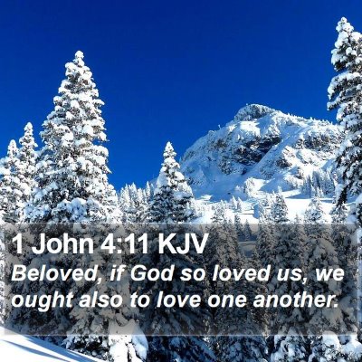 1 John 4:11 KJV Bible Verse Image