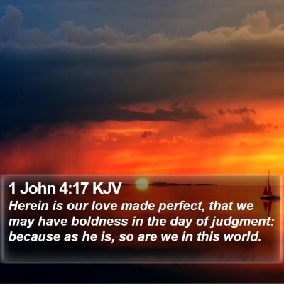1 John 4:17 KJV Bible Verse Image