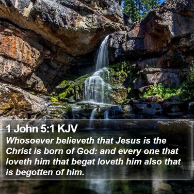 1 John 5:1 KJV Bible Verse Image