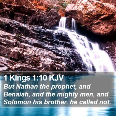 1 Kings 1:10 KJV Bible Verse Image