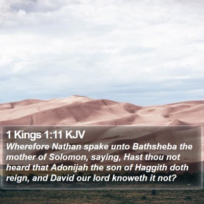 1 Kings 1:11 KJV Bible Verse Image
