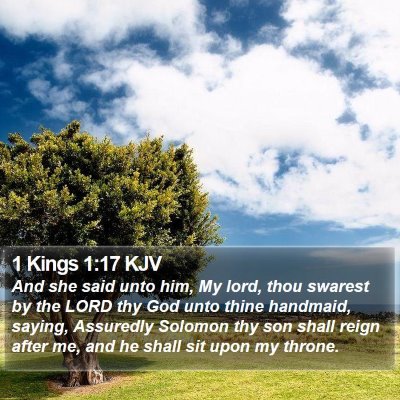 1 Kings 1:17 KJV Bible Verse Image