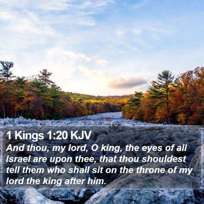 1 Kings 1:20 KJV Bible Verse Image