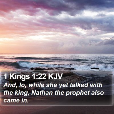 1 Kings 1:22 KJV Bible Verse Image
