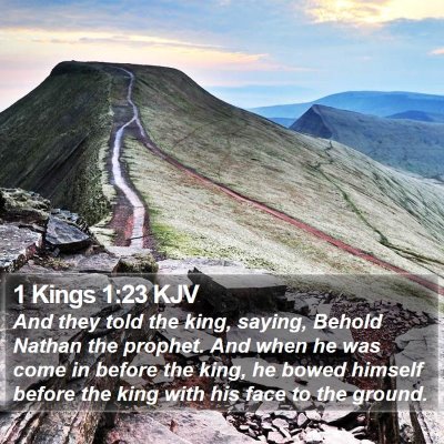 1 Kings 1:23 KJV Bible Verse Image