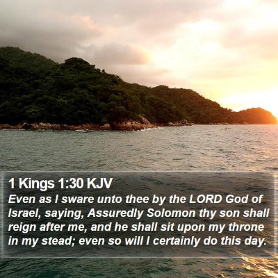 1 Kings 1:30 KJV Bible Verse Image
