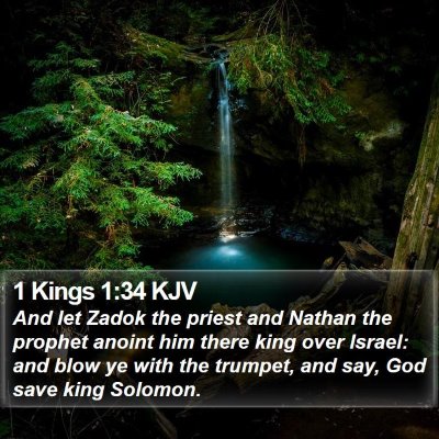 1 Kings 1:34 KJV Bible Verse Image