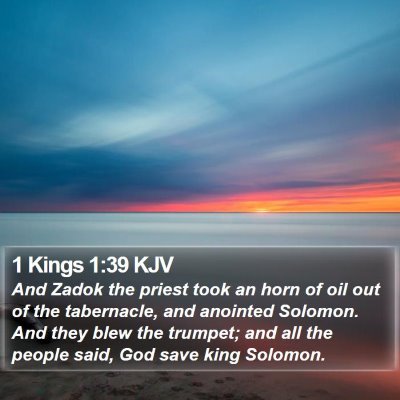 1 Kings 1:39 KJV Bible Verse Image