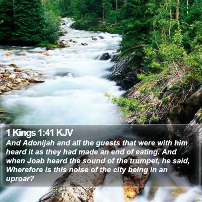 1 Kings 1:41 KJV Bible Verse Image