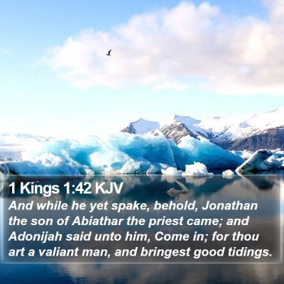 1 Kings 1:42 KJV Bible Verse Image