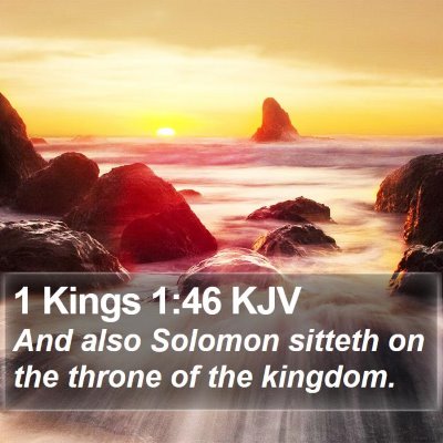 1 Kings 1:46 KJV Bible Verse Image