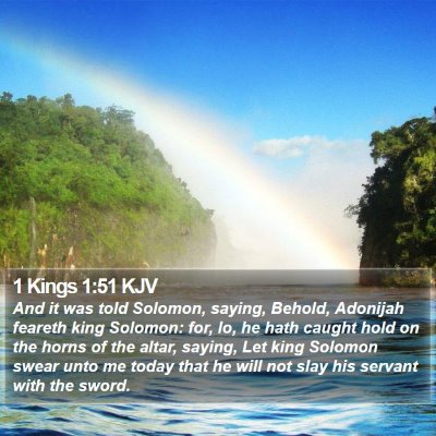 1 Kings 1:51 KJV Bible Verse Image