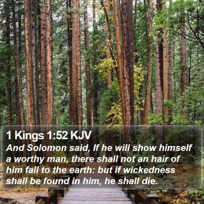 1 Kings 1:52 KJV Bible Verse Image