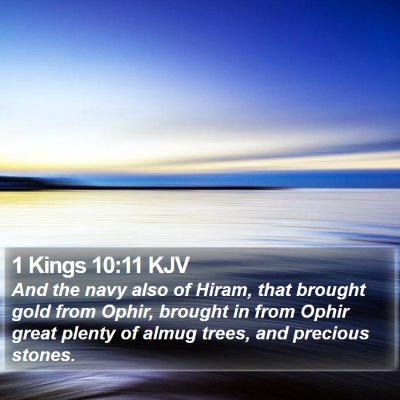 1 Kings 10:11 KJV Bible Verse Image