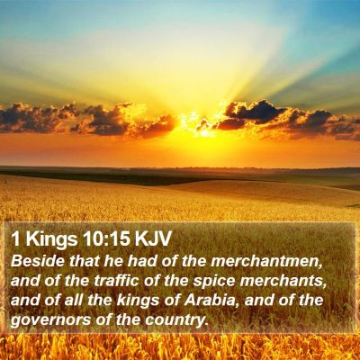 1 Kings 10:15 KJV Bible Verse Image