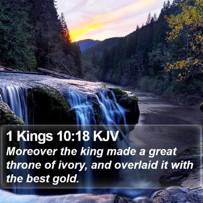 1 Kings 10:18 KJV Bible Verse Image