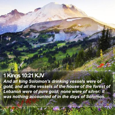 1 Kings 10:21 KJV Bible Verse Image