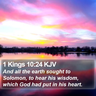 1 Kings 10:24 KJV Bible Verse Image