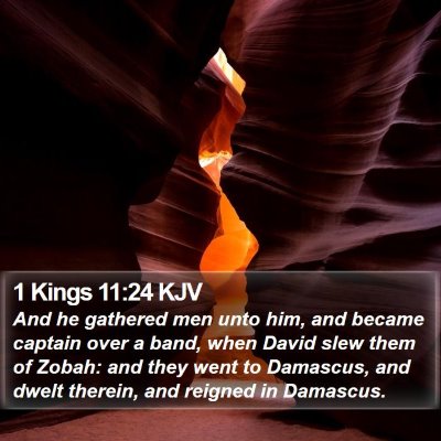 1 Kings 11:24 KJV Bible Verse Image