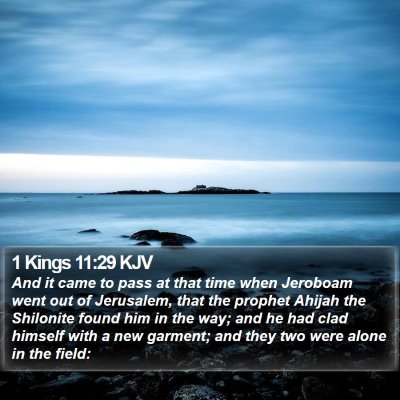 1 Kings 11:29 KJV Bible Verse Image
