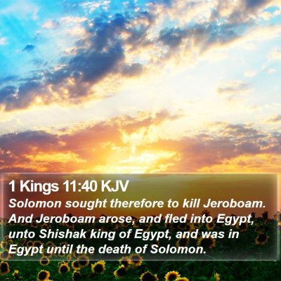 1 Kings 11:40 KJV Bible Verse Image