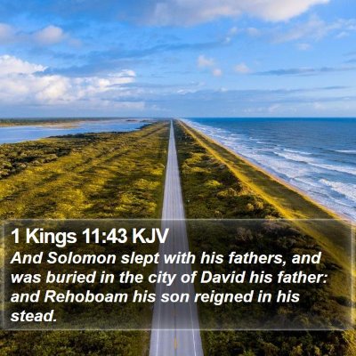 1 Kings 11:43 KJV Bible Verse Image