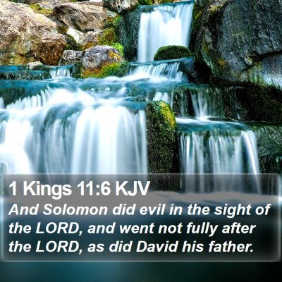 1 Kings 11:6 KJV Bible Verse Image