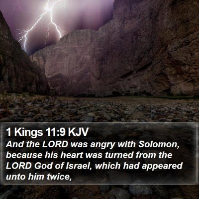 1 Kings 11:9 KJV Bible Verse Image