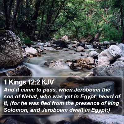 1 Kings 12:2 KJV Bible Verse Image