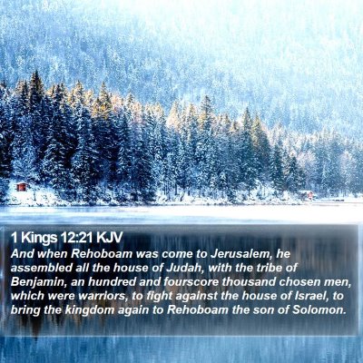 1 Kings 12:21 KJV Bible Verse Image