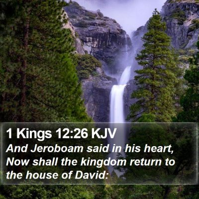 1 Kings 12:26 KJV Bible Verse Image