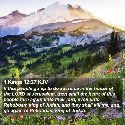 1 Kings 12:27 KJV Bible Verse Image