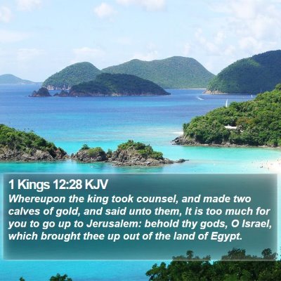 1 Kings 12:28 KJV Bible Verse Image