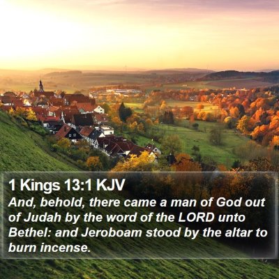 1 Kings 13:1 KJV Bible Verse Image